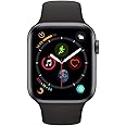 Apple Watch Series 4 (GPS, 44MM) - Space Gray Aluminum Case with Black Sport Band (Renewed)