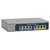 NETGEAR 8-Port Ultra60 PoE Multi-Gigabit Ethernet Plus Switch (MS108EUP) - Managed, with 4 x PoE++ and 4 x PoE+ @ 230W, Deskt