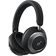 Soundcore Space One Pro by Anker, Adaptive Active Noise Cancelling Headphones Driven by 6 Mics, Super Foldable Design, 60H Lo