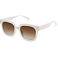 SOJOS Classic Polarized Sunglasses for Women Men Trendy Square Frame SJ2149