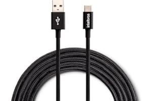 INTELBRAS Cabo USB-C 1,5m Nylon EUAC 15NP Preto