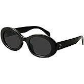 mosanana Oval Retro Trendy Sunglasses for Women Cool Cute Fashion 90s Style MS52371