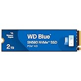 Western Digital 2TB WD Blue SN580 NVMe Internal Solid State Drive SSD - Gen4 x4 PCIe 16Gb/s, M.2 2280, Up to 4,150 MB/s - WDS