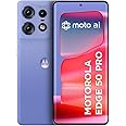 Smartphone Motorola Edge 50 Pro 5G 256GB 24GB Ram Boost 50MP Ultra-Pixel AI Camera IP68 NFC - Lilac - Silicon Leather