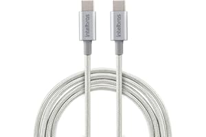 Cabo USB-C em nylon 1,5m Intelbras EUCC 15NB Branco