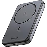 UGREEN Magnetic Power Bank, 10,000mAh Wireless Portable Charger, PD 20W Fast Charging Battery Pack with USB-C for Magsafe, iP