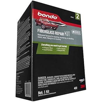 Bondo Fiberglass Repair Kit, Stage 2, For Repairing, Resurfacing, or Rebuilding Metal, Wood, Fiberglass or Masonry, Large Area