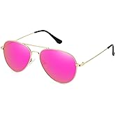 WOWSUN Classic Polarized Aviator Sunglasses for Women Men