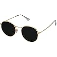 SOJOS Small Round Polarized Sunglasses for Women Men Classic Vintage Retro Shades UV400