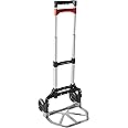 Magna Cart Personal 150 Pound Capacity Aluminum Folding Hand Truck with Telescopic Handle and Foldable Wheels for Industrial,