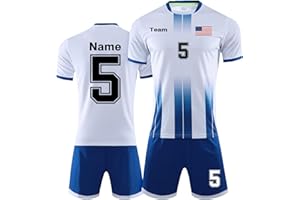 LAIFU Personalized Soccer Jerseys for Men Women Kids Adults Custom Soccer Shirt and Shorts with Name number logo