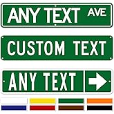 Custom Street Sign, Road Sign, Personalized Sign, 4x18 Inch Rust-Free Aluminum, Make Your Own Sign Custom, Custom Metal Sign,