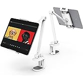 Inifispce iPad Desk Mount, Tablet Holder, Multi-Angle Adjustable Tablet Stand for 4.7''- 13'' Screen Microsoft Surface Pro Se