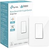 Kasa Smart Light Switch HS200, Single Pole, Needs Neutral Wire, 2.4GHz Wi-Fi Light Switch Works with Alexa and Google Home, U