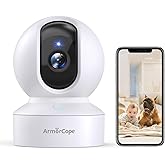 Pet Camera, 2K HD Dog Camera with Phone APP, 360° Pan/Tilt View Puppy Cam, One Click Call for Baby Monitor, MagivPix Night Vi