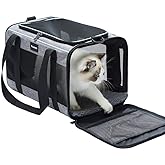 Vceoa 17.5x11x11 Inches Cat, Dog Carrier for Pets Up to 16 Lbs, Soft-Sided Cat Bag Animal Carriers Travel Puppy Carry As a To