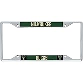 Desert Cactus Milwaukee Bucks License Plate Frame Car Tag Holder for Front or Back of Car NBA Team Officially Licensed Metal 