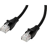 Amazon Basics RJ45 Cat 6 Ethernet Patch Cable, 1Gpbs Transfer Speed, Gold-Plated Connectors, 14 Foot for PC, TV, Tablet, Rout