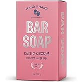 HAND IN HAND Bergamot & Crisp Basil Cactus Blossom Bar Soap, 5 OZ