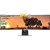 SAMSUNG Odyssey OLED G9 Curved Gaming Monitor - 49" Dual QHD (5120 x 1440) OLED - 240Hz Refresh Rate - 32: 9-0.03ms GTG - HDR