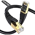 DbillionDa Cat8 Ethernet Cable, Outdoor&Indoor, 6FT Heavy Duty High Speed 26AWG, 2000Mhz with Gold Plated RJ45 Connector, Wea