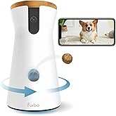 Furbo 360° Dog Camera: Home Security Camera with Barking Alerts, Rotating Pet Treat Camera with Phone App, Smart Home Indoor 