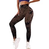 YZMJAFU Women's Seamless Scrunch Yoga Leggings Butt Lifting High Waisted Tummy Control Ruched Booty Workout Tights Pants