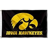 College Flags & Banners Co. Iowa Hawkeyes Black University Large College Flag