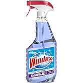 Windex Ammonia-Free Glass and Window Cleaner Spray Bottle, Bottle Made from 100% Recovered Coastal Plastic, Crystal Rain Scen