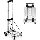 KEDSUM Foldable Aluminum Panel Hand Truck, Portable 270 lbs Lightweight Utility Cart for Travel, Shopping, Office Use