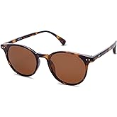 SOJOS Small Round Classic Polarized Sunglasses for Women Men Vintage Style UV400 Lens SJ2113