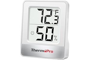 ThermoPro TP49 Digital Hygrometer Indoor Thermometer Humidity Meter Room Thermometer with Temperature and Humidity Monitor Mi