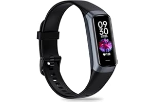 Fitness Tracker, Step Tracker for 24/7 Heart Rate, Blood Oxygen Blood Pressure Sleep Tracking, Step Counter Watches with Andr