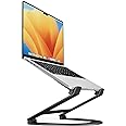 Twelve South Curve Flex | Ergonomic Height & Angle Adjustable Aluminum Laptop/MacBook Stand/Riser, fits 10"-17", folds flat f