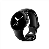 Google Pixel Watch - Android Smartwatch with Fitbit Activity Tracking - Heart Rate Tracking Watch - Matte Black Stainless Ste