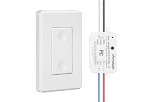 DEWENWILS Wireless Light Switch and Receiver Kit, No in-Wall Wiring Required,Remote Control Wall Switch Lighting Fixture for 