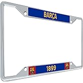 Desert Cactus FC Barcelona Barça License Plate Frame Football Club Soccer Futbol Metal for Front or Back of Car Officially Li