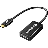 Cable Matters 32.4Gbps USB C to DisplayPort 1.4 Adapter, 4K@240hz, 8K@60hz, and HDR Support -Thunderbolt 4 / USB4 Compatible 