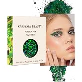 KARIZMA Poison Ivy Body Glitter. 10g Chunky Face Glitter, Hair Glitter, Eye Glitter and Body Glitter for Women. Rave Glitter,