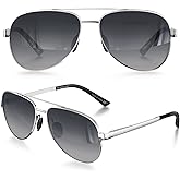 LUENX Aviator Sunglasses for Men Women Polarized - UV400 Protection, Stylish Shades 59 MM, Driving, Outdoor Activities