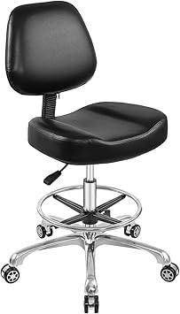 Nazalus Rolling Stool Adjustable Drafting Chair