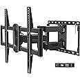 Mounting Dream UL Listed TV Wall Mount for Most 42-84 Inch TV, Full Motion TV Mount with Swivel and Tilt, TV Bracket with Art