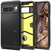 Spigen Tough Armor Designed for Pixel 8 Pro Case (2023) [Kickstand] [Military-Grade Protection] - Black