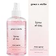 grace & stella Award Winning Rose Water Facial Spray (240ml) - Vegan - Rose Water Spray For Face - Rosewater Spray Toner Rose