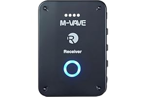 M-vave WP-9 Receptor recarregável de monitor de fone de ouvido sem fio 2.4G com suporte a volume Função de mudo estéreo mono(