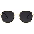 SOJOS Classic Square Sunglasses for Women Men with Spring Hinge Sunnies SJ1137