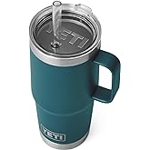 YETI Rambler Tumbler with Handle and Straw Lid, Vacuum Insulated Travel Mug, Stainless Steel