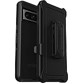 OtterBox Google Pixel 8 Pro Defender Series Case - Black, Rugged & Durable, with Port Protection, Includes Holster Clip Kicks