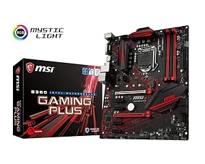 MSI Performance Gaming Intel Coffee Lake B360 LGA 1151 DDR4 Onboard Graphics CFX ATX Motherboard (B360 Gaming Plus)