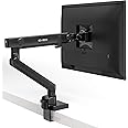 EVEO Premium Single Monitor Arm 14"- 34"- Monitor Arm 34 inch, Single Monitor Desk Mount, 34 inch Monitor Mount, Single Arm M